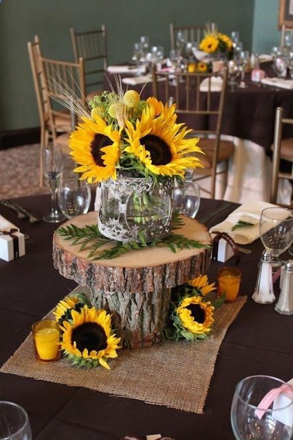 Sunflower Theme Wedding Decoration Ideas