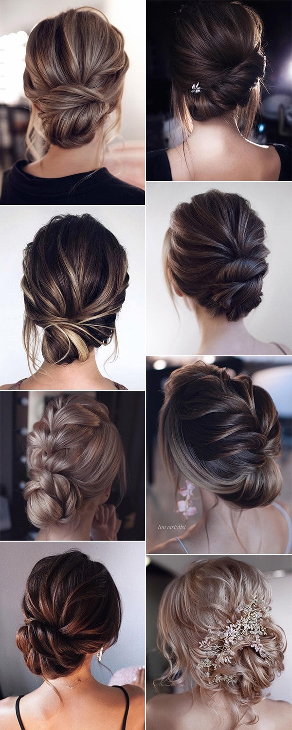20 Low Bun Wedding Updo Hairstyles We Love Oh The Wedding Day