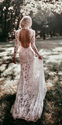 30 + Sexy Backless Open Back Wedding Dresses - Oh The Wedding Day
