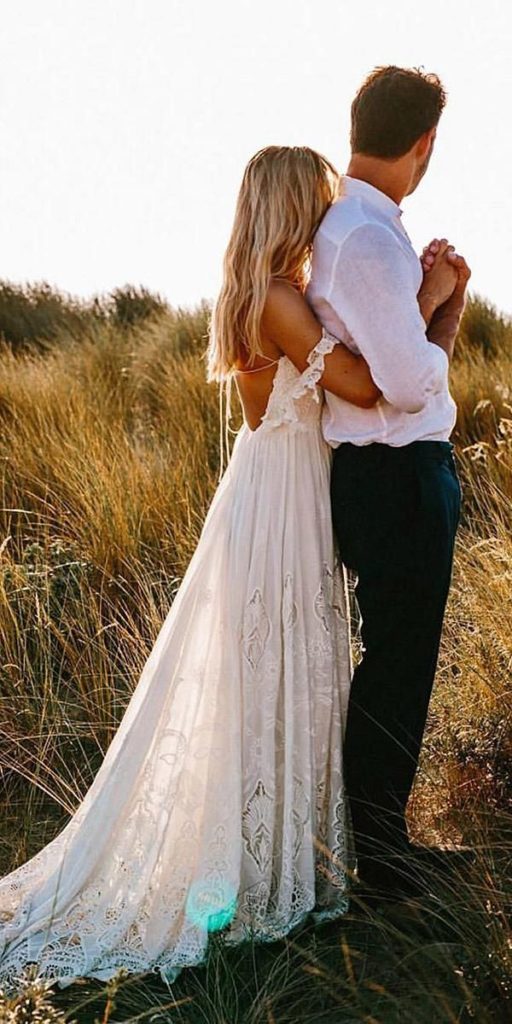 20 Bohemian Wedding Dresses For 2024 Oh The Wedding Day   Boho Lace Wedding Dresses 512x1024 