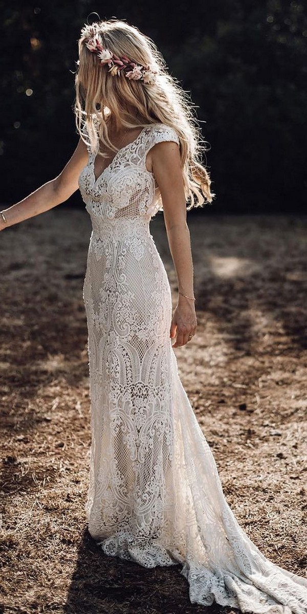20 Bohemian Wedding Dresses for 2021 - Oh The Wedding Day
