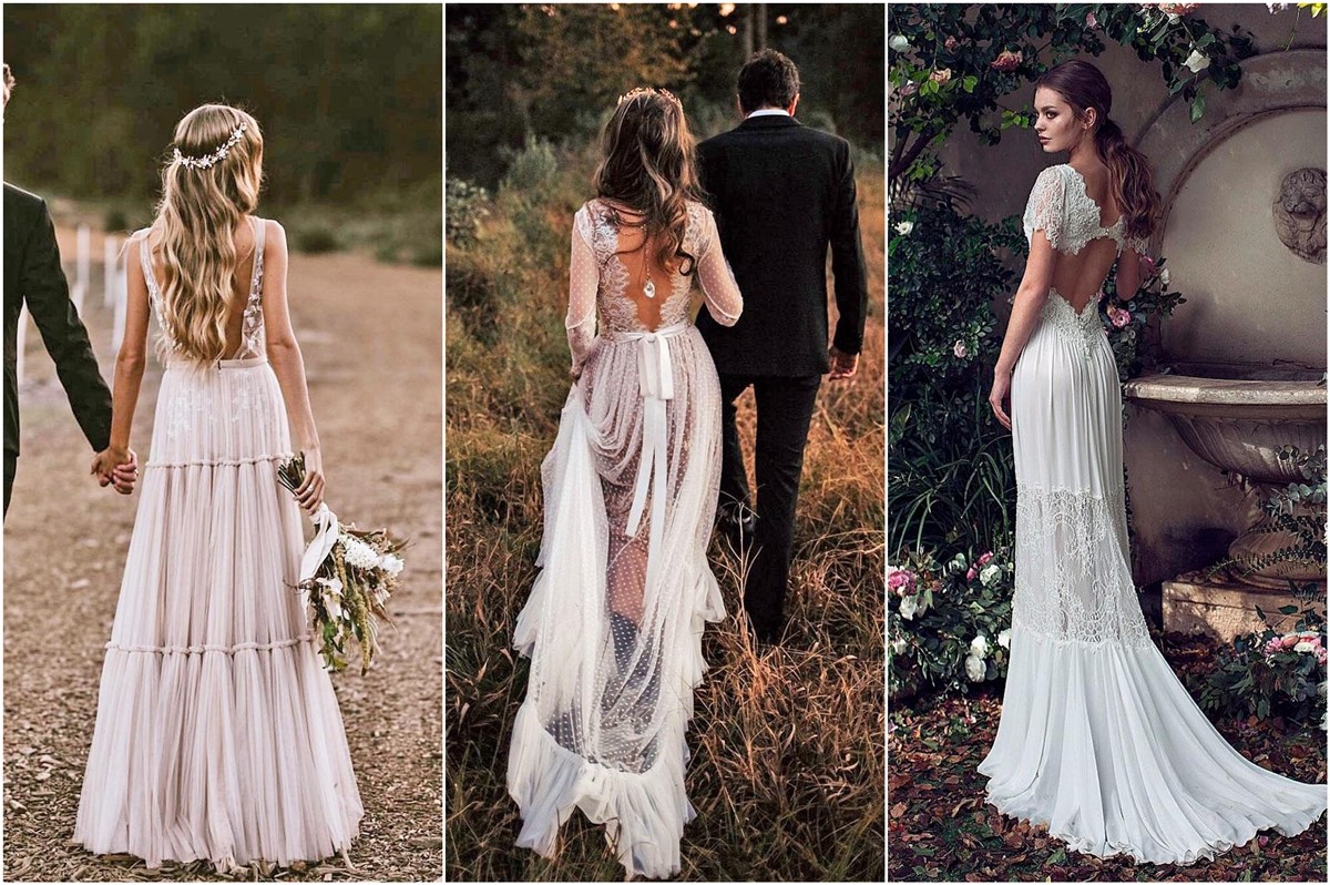 20 Bohemian Wedding Dresses For 2021 Oh The Wedding Day