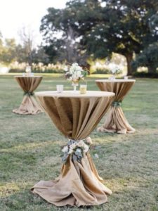 30+ Wedding Cocktail Table Decoration Ideas - Oh The Wedding Day