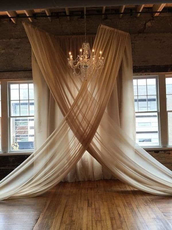 20 Wedding Arches with Drapery Fabric - Oh The Wedding Day