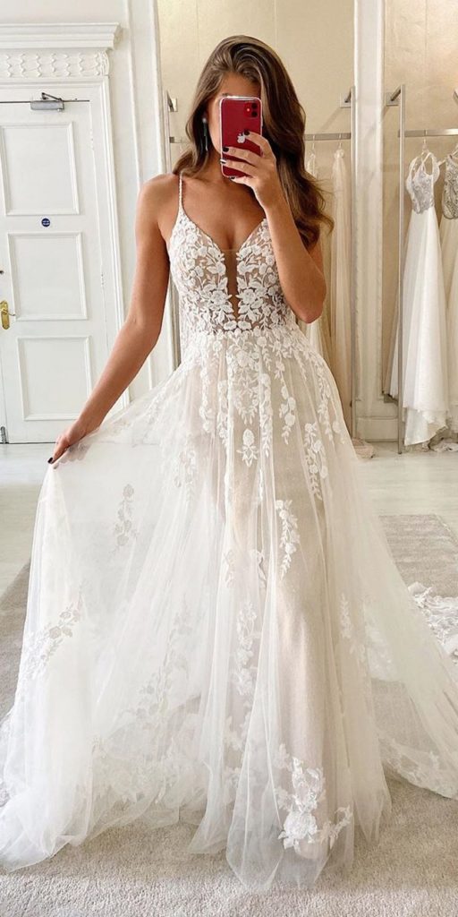 28 Lace Wedding Dresses from eleganza sposa - Oh The Wedding Day