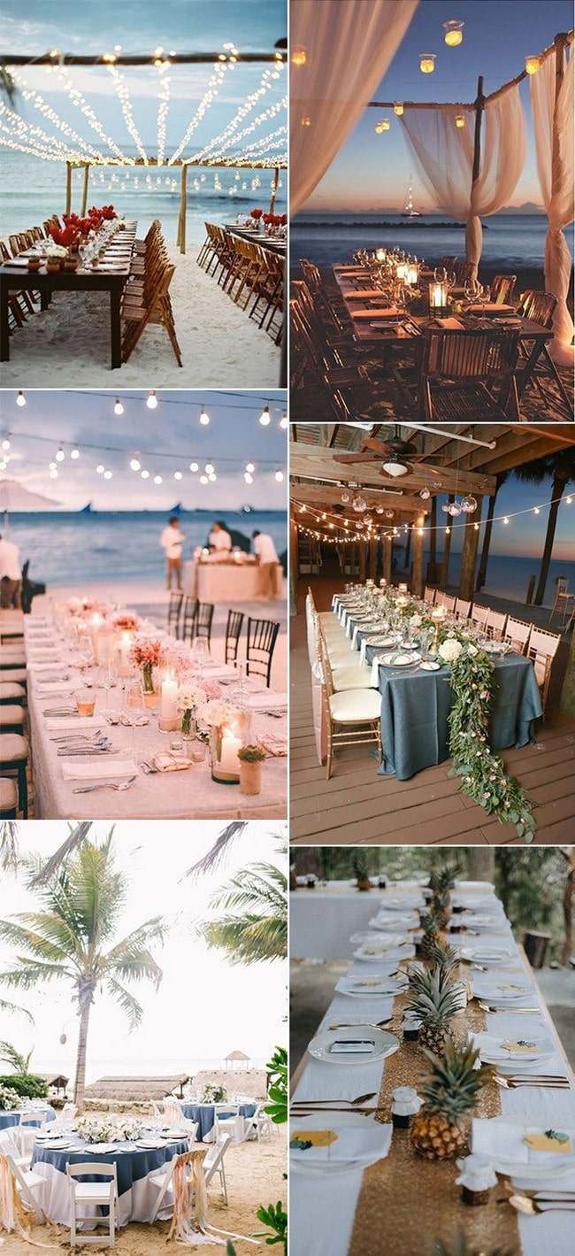 25+ Best Beach Wedding Reception Ideas - Page 2 of 2 - Oh The Wedding Day